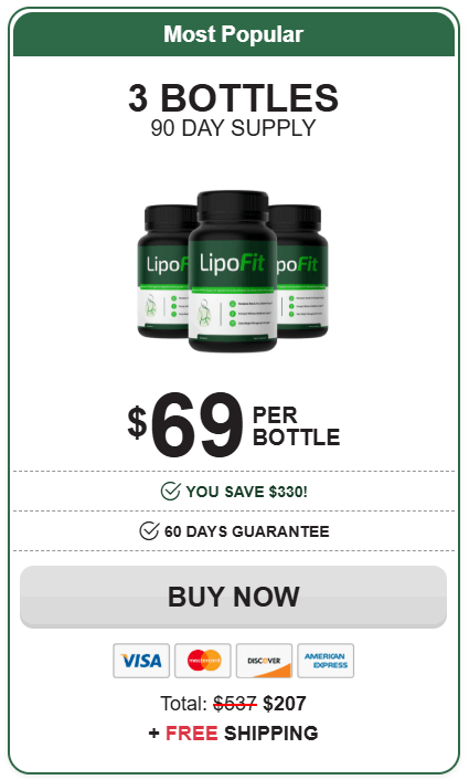 lipofit 3 bottles price